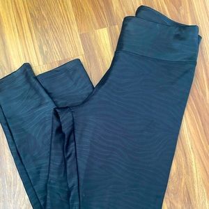 Faux leather animal print legging